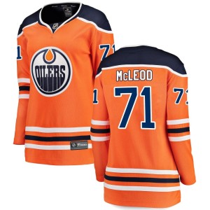 Ryan McLeod Women's Fanatics Branded Edmonton Oilers Breakaway Orange Home Jersey