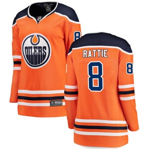 Ty Rattie Women's Fanatics Branded Edmonton Oilers Breakaway Orange Home Jersey