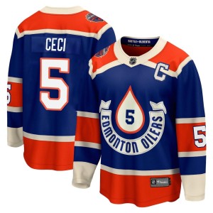 Cody Ceci Men's Fanatics Branded Edmonton Oilers Premier Royal Breakaway 2023 Heritage Classic Jersey