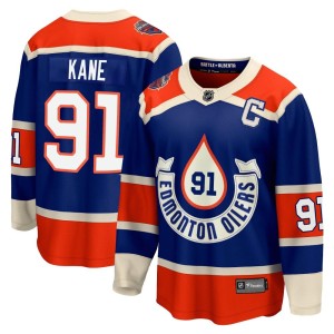 Evander Kane Men's Fanatics Branded Edmonton Oilers Premier Royal Breakaway 2023 Heritage Classic Jersey