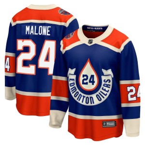 Brad Malone Men's Fanatics Branded Edmonton Oilers Premier Royal Breakaway 2023 Heritage Classic Jersey