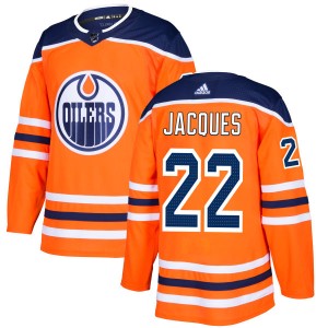 Jean-Francois Jacques Men's Adidas Edmonton Oilers Authentic Royal Jersey