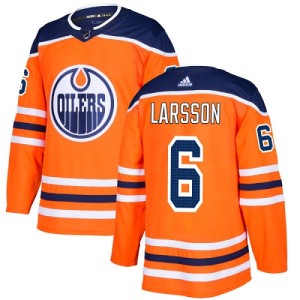 Adam Larsson Youth Adidas Edmonton Oilers Authentic Orange Home Jersey