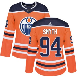 Ryan Smyth Women's Adidas Edmonton Oilers Authentic Orange Home Jersey