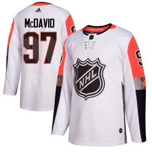 Connor McDavid Men's Adidas Edmonton Oilers Authentic White 2018 All-Star Pacific Division Jersey