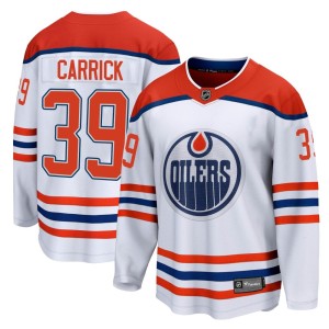 Sam Carrick Men's Fanatics Branded Edmonton Oilers Breakaway White 2020/21 Special Edition Jersey
