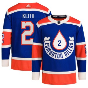 Duncan Keith Youth Adidas Edmonton Oilers Authentic Royal 2023 Heritage Classic Primegreen Jersey