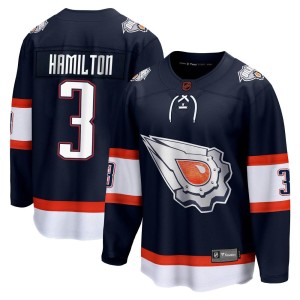 Al Hamilton Youth Fanatics Branded Edmonton Oilers Breakaway Navy Special Edition 2.0 Jersey