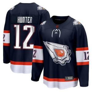 Dave Hunter Youth Fanatics Branded Edmonton Oilers Breakaway Navy Special Edition 2.0 Jersey