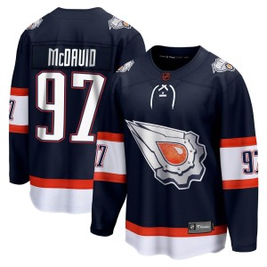 Connor McDavid Youth Fanatics Branded Edmonton Oilers Breakaway Navy Special Edition 2.0 Jersey