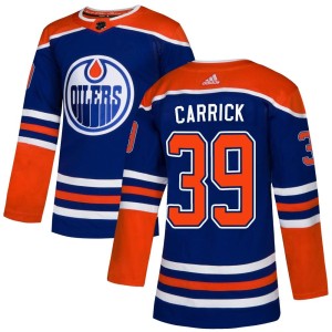 Sam Carrick Men's Adidas Edmonton Oilers Authentic Royal Alternate Jersey