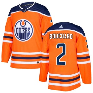 Evan Bouchard Men's Adidas Edmonton Oilers Authentic Orange r Home Jersey