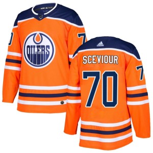 Colton Sceviour Men's Adidas Edmonton Oilers Authentic Orange r Home Jersey