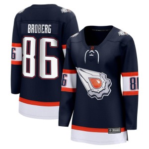 Philip Broberg Women's Fanatics Branded Edmonton Oilers Breakaway Navy Special Edition 2.0 Jersey