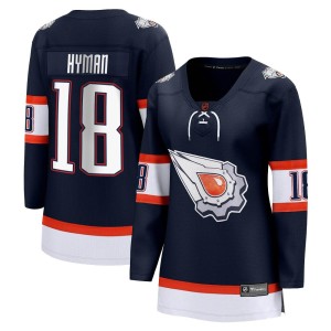 Zach Hyman Women's Fanatics Branded Edmonton Oilers Breakaway Navy Special Edition 2.0 Jersey
