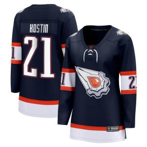 Klim Kostin Women's Fanatics Branded Edmonton Oilers Breakaway Navy Special Edition 2.0 Jersey