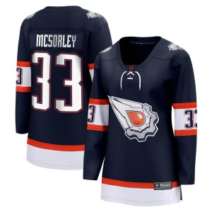 Marty Mcsorley Women's Fanatics Branded Edmonton Oilers Breakaway Navy Special Edition 2.0 Jersey