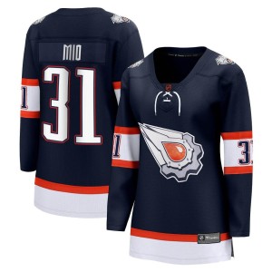 Eddie Mio Women's Fanatics Branded Edmonton Oilers Breakaway Navy Special Edition 2.0 Jersey