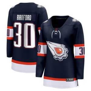Bill Ranford Women's Fanatics Branded Edmonton Oilers Breakaway Navy Special Edition 2.0 Jersey
