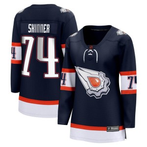 Stuart Skinner Women's Fanatics Branded Edmonton Oilers Breakaway Navy Special Edition 2.0 Jersey