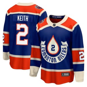 Duncan Keith Youth Fanatics Branded Edmonton Oilers Premier Royal Breakaway 2023 Heritage Classic Jersey