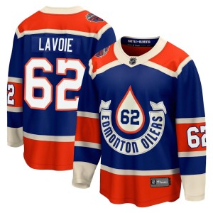 Raphael Lavoie Youth Fanatics Branded Edmonton Oilers Premier Royal Breakaway 2023 Heritage Classic Jersey