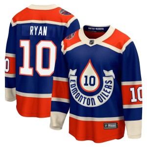 Derek Ryan Youth Fanatics Branded Edmonton Oilers Premier Royal Breakaway 2023 Heritage Classic Jersey