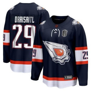 Leon Draisaitl Men's Fanatics Branded Edmonton Oilers Breakaway Navy Special Edition 2.0 2024 Stanley Cup Final Jersey