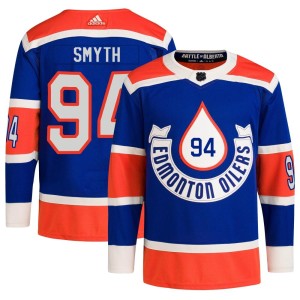 Ryan Smyth Men's Adidas Edmonton Oilers Authentic Royal 2023 Heritage Classic Primegreen Jersey