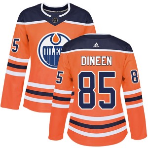 Cam Dineen Women's Adidas Edmonton Oilers Authentic Orange r Home Jersey
