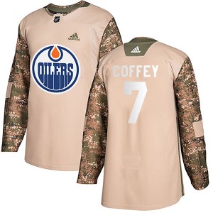 Paul Coffey Men's Adidas Edmonton Oilers Authentic Camo Veterans Day Practice Jersey