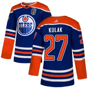 Brett Kulak Youth Adidas Edmonton Oilers Authentic Royal Alternate 2024 Stanley Cup Final Jersey