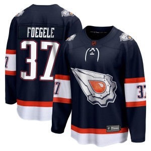 Warren Foegele Men's Fanatics Branded Edmonton Oilers Breakaway Navy Special Edition 2.0 Jersey