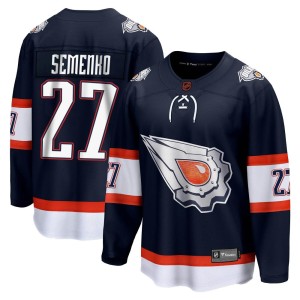 Dave Semenko Men's Fanatics Branded Edmonton Oilers Breakaway Navy Special Edition 2.0 Jersey