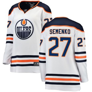 Dave Semenko Women's Fanatics Branded Edmonton Oilers Authentic White Away Breakaway Jersey