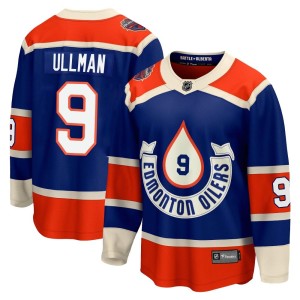 Norm Ullman Men's Fanatics Branded Edmonton Oilers Premier Royal Breakaway 2023 Heritage Classic Jersey